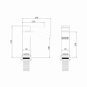 Смеситель Abber Wasserfall AF8610NG для раковины, никель , изображение 3