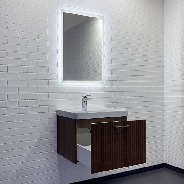 Тумба с раковиной Comforty Ангара 60П дуб темно-коричневый , изображение 5