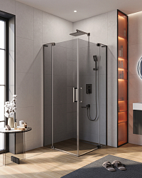 Фото Душевой уголок Cezares Slider SLIDER-A-2-100/110-GRIGIO-GM