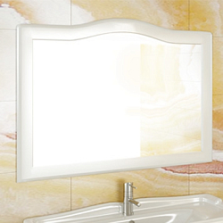Фото Зеркало Comforty Монако 120 белый глянец