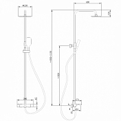 Душевая стойка Abber Thermostat AF8516NG никель , изображение 3