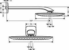 Верхний душ Hansgrohe PuraVida 27437000 , изображение 3