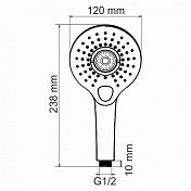 Душевая лейка Wasserkraft A101 , изображение 5