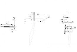 Смеситель Abber Rund AF8731B для ванны с душем, черный матовый , изображение 4