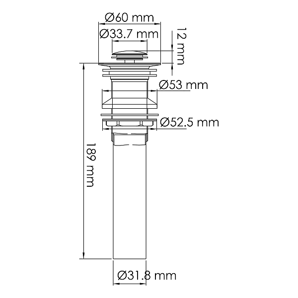 Донный клапан для раковины Wasserkraft A249 , изображение 2