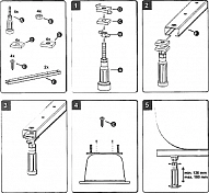 Ножки для ванны Ideal Standard B156467 , изображение 3