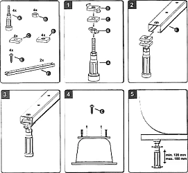 Фото Ножки для ванны Ideal Standard B156467