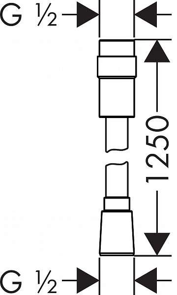 Душевой шланг Hansgrohe Isiflex 28249000 , изображение 2