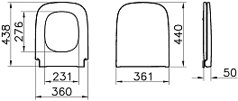 Крышка-сиденье Vitra S20 177-003-009 с микролифтом , изображение 2
