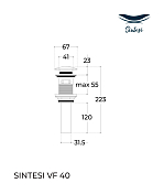 Донный клапан Sintesi VF-40GM для раковины , изображение 5