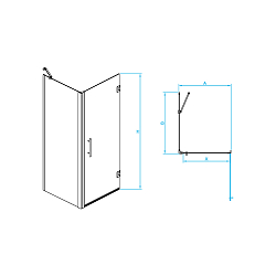 Фото Душевой уголок RGW HO-045 (HO-011 + Z-050-2 + O-204) 70x120