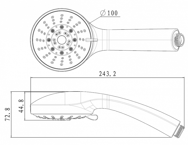 Душевая лейка Lemark LM0135C , изображение 2