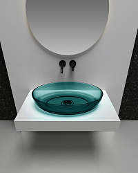 Фото Раковина Abber Kristall AT2801Aquamarin 60 см