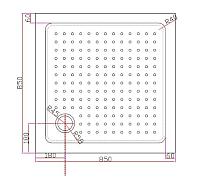 Поддон для душа Cezares TRAY-A-A-85-15-W , изображение 3