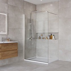Фото Душевая перегородка BelBagno Kraft L-1-110-C-Cr