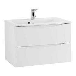 Фото Тумба с раковиной BelBagno Marino 65 подвесная, bianco lucido