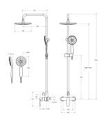 Душевая стойка Cezares Stylus CD-NOP , изображение 6