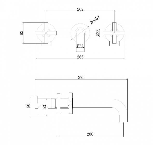 Смеситель Abber Wasser Kreis AF81121NG для раковины, никель , изображение 3