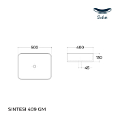 Раковина Sintesi LVB-APP-409GM 50 см , изображение 2