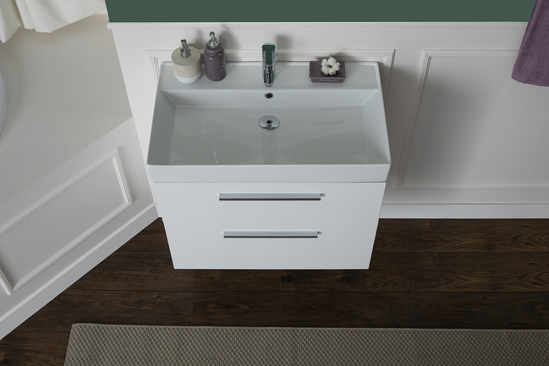 Мебель для ванной Aquanet Nova 75 белый , изображение 16