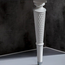 Фото Ножки для мебели Armadi Art Vallessi Avantgarde Denti белые 35,5 см