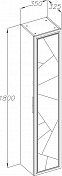Шкаф-пенал Opadiris Луиджи 35 серый , изображение 6
