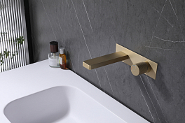 Смеситель Abber Rund AF8712G для раковины, золото матовое , изображение 2