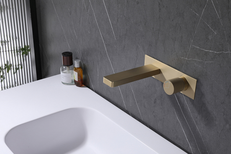 Смеситель Abber Rund AF8712G для раковины, золото матовое , изображение 2