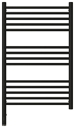 Фото Полотенцесушитель электрический Сунержа Богема 3.0 прямая 80x50 L черный матовый