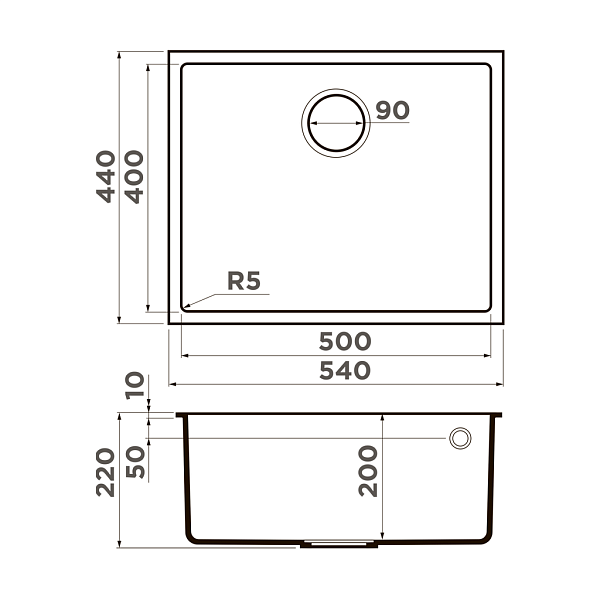 Мойка кухонная Omoikiri Bosen 54-U-WH белый , изображение 4