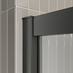 Фото Душевая дверь в нишу BelBagno Luce BF-1-120-C-NERO