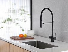 Смеситель Abber Wasser Kreis AF81141B для кухонной мойки, черный матовый , изображение 2