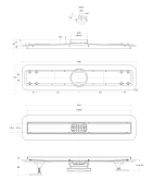 Душевой лоток BelBagno Luce BB-LD-LUCE-60-CR с решеткой 60 см , изображение 4