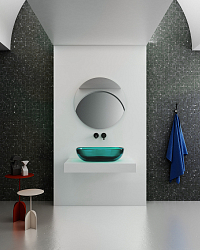 Фото Раковина Abber Kristall AT2805Aquamarin 60 см
