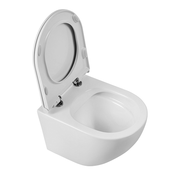 Унитаз подвесной BelBagno Sfera-R BB046CHR/BB902SC безободковый , изображение 3