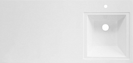 Тумба с раковиной Эстет Dallas Luxe 115 R белая подвесная , изображение 8