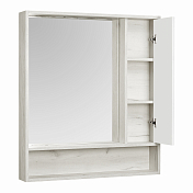 Зеркало-шкаф Aquaton Флай 80 белый, дуб крафт , изображение 2