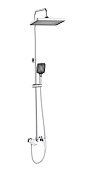 Душевая стойка Cezares Liner-CVD-01 хром , изображение 1