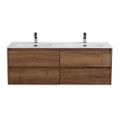 Тумба под раковину BelBagno Kraft 120 подвесная, Rovere Tabacco, 4 ящика , изображение 1