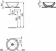 Раковина Ideal Standard Strada K078301 45 см , изображение 7