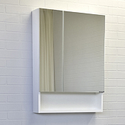 Зеркало-шкаф Comforty Никосия 60 белый глянец