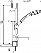 Душевой гарнитур Hansgrohe Croma 100 27775000 , изображение 5