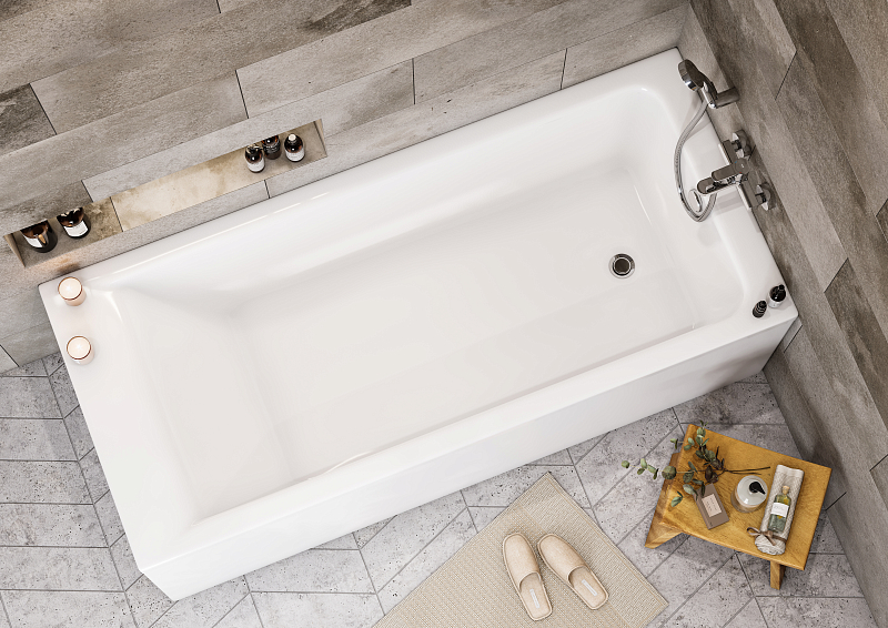 Акриловая ванна Roca Easy 170x75 , изображение 4