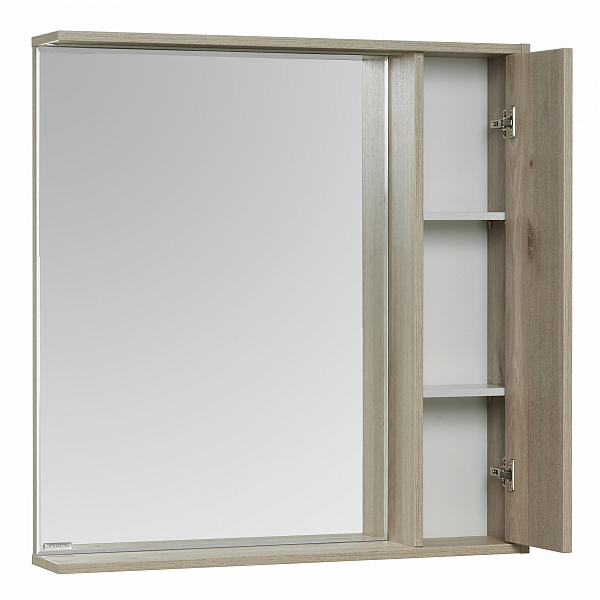 Зеркало-шкаф Aquaton Стоун 80 сосна арлингтон , изображение 2