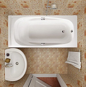 Чугунная ванна Jacob Delafon Repos 160x75 с отверстиями для ручек , изображение 3