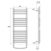 Полотенцесушитель электрический Point Альфа П15 100х50 хром , изображение 4