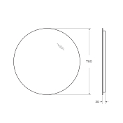 Зеркало BelBagno SPC-INT-700-LED , изображение 7