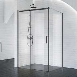 Фото Душевой уголок BelBagno Acqua ACQUA-AH-1-140/90-C-NERO