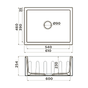 Мойка кухонная Omoikiri Mikura 61-WH Glossy белый , изображение 2